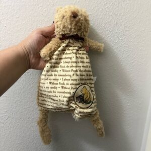 Disney Baby Classic Winnie The Pooh Lovey Security Blanket 12 inch Knotted Satin